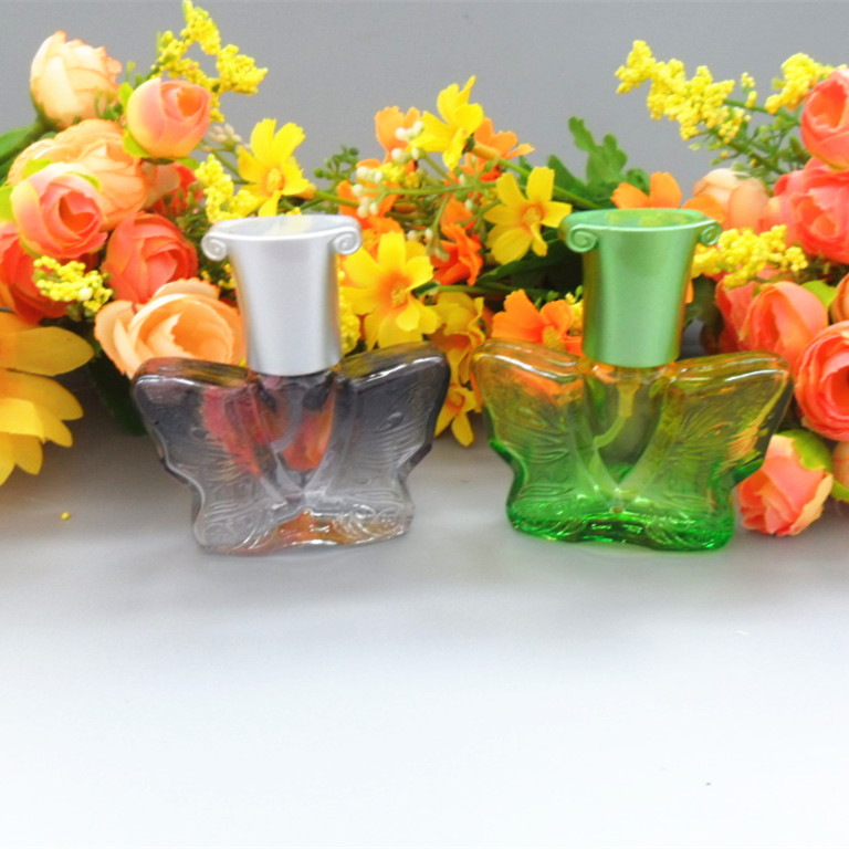100pcs butterfly shape 20ML perfume spray galss bottles