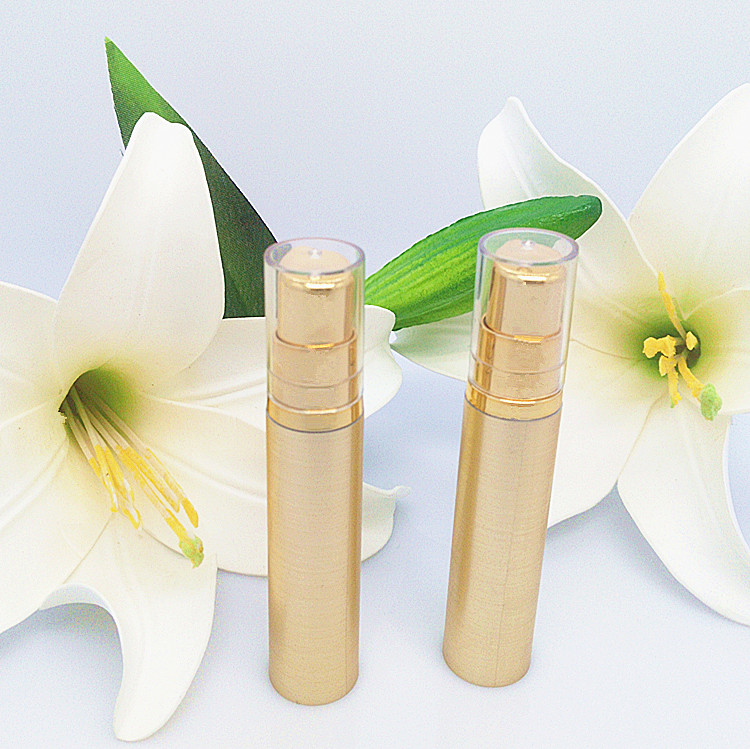 100pcs hot sale luxury 10ml golden plastic vacuum bottle