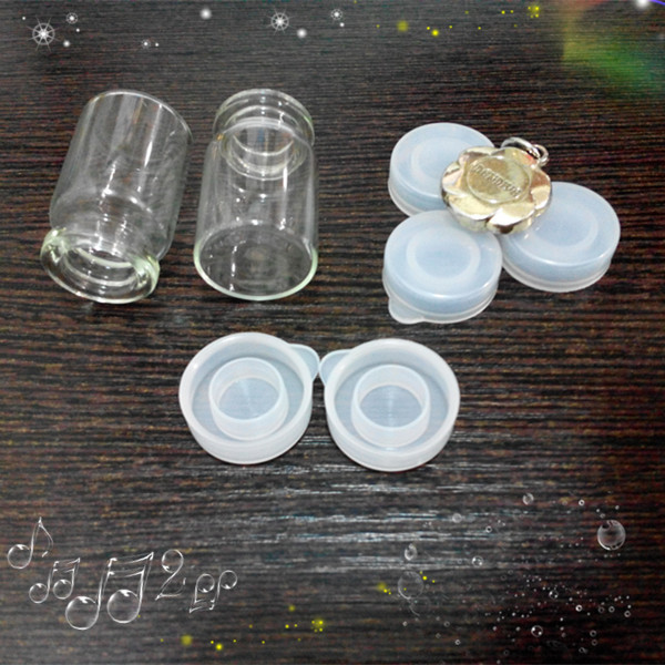 100 pcs 5ml Clear Glass Dropper Bottles with white cap For Essential Oil