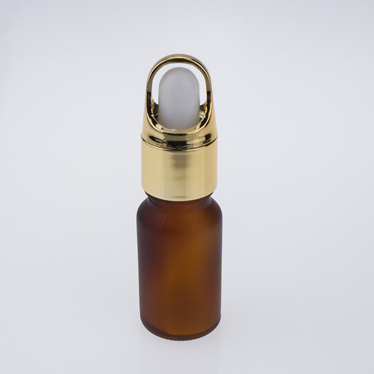 100PCS 10ml glass amber oil bottles with dropper