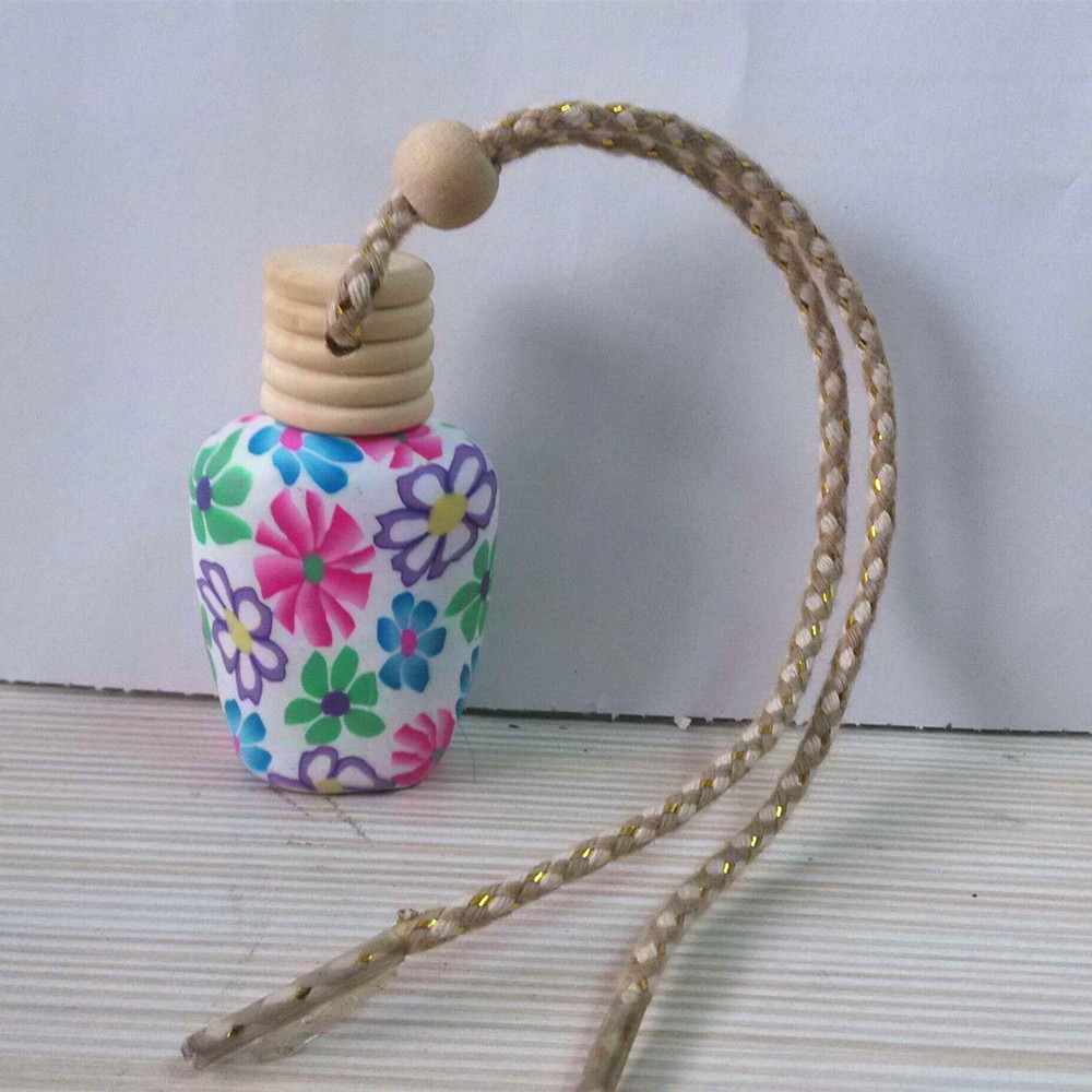 100pcs/lot Fimo lanyard oil bottles perfume car
