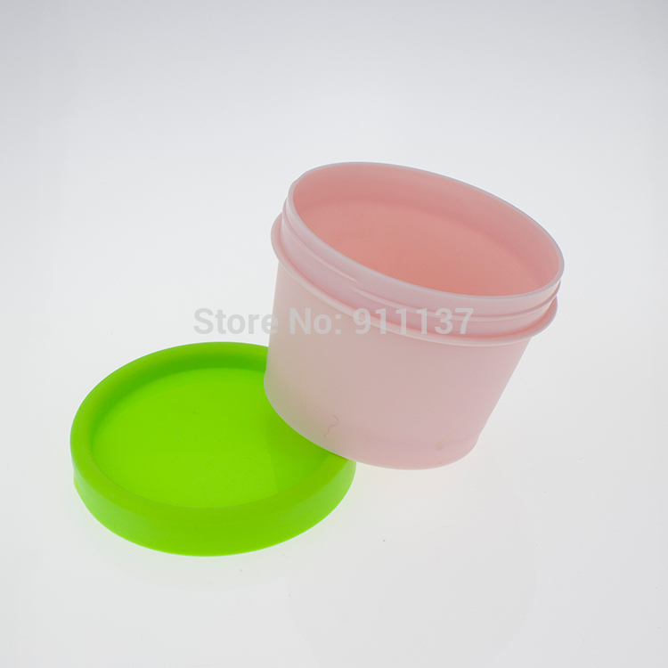 100pcs 100g round pp empty large plastic jars for cream