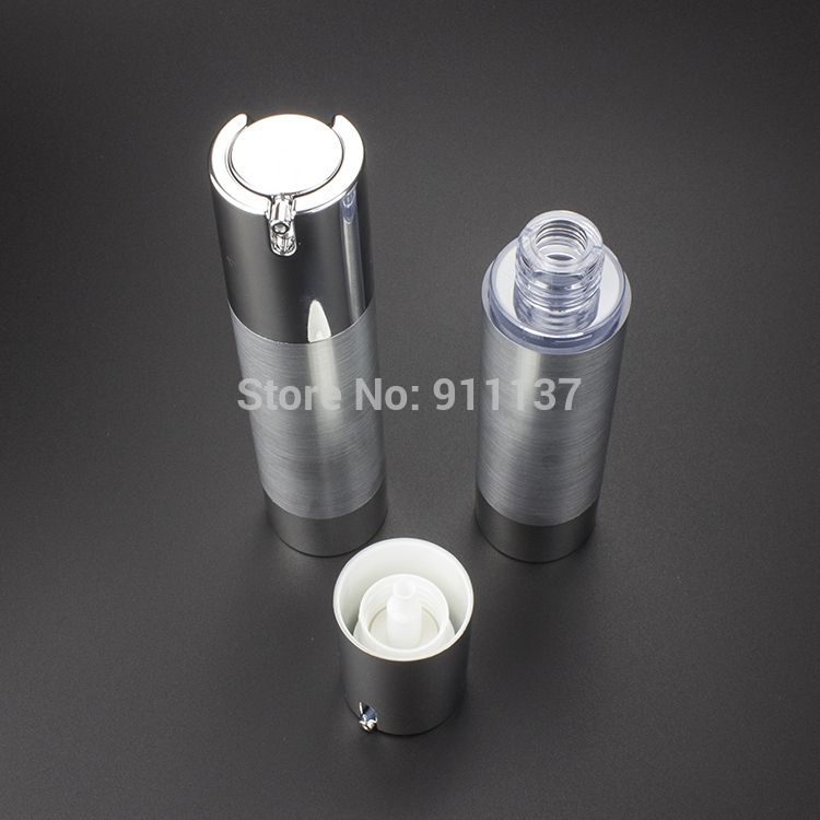 50pcs 50ml sliver airless container for cosmetic