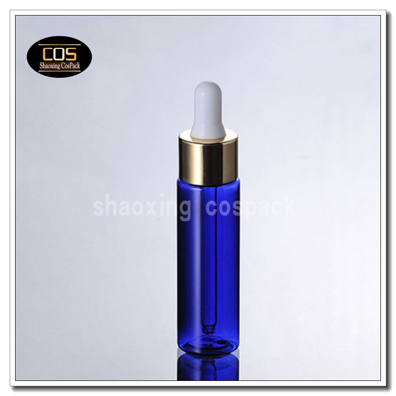 100pcs DB2 30ml blue plastic dropper bottles package for e liquid