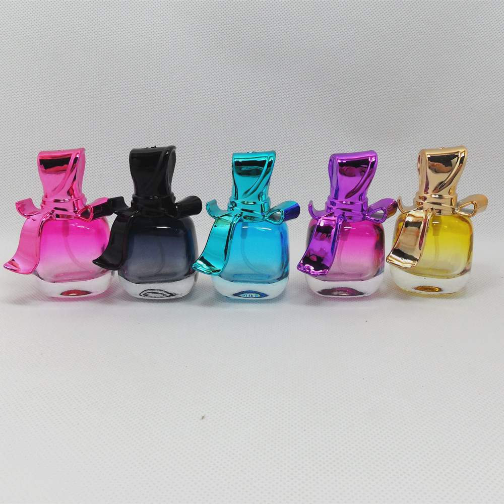 100pcs glass emty 15ML perfume bottle with bowknot lid / 0.5 ounce glass empty perfumebottles / wholesale glass spray vials